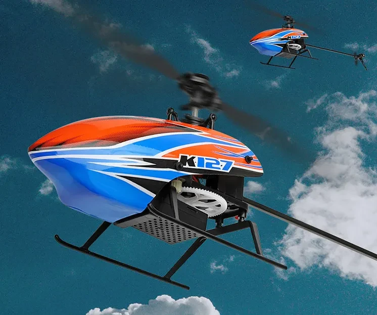 Four-way Single Propeller Aileronless Remote Control Helicopter With Air Pressure