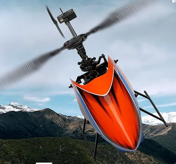Four-way Single Propeller Aileronless Remote Control Helicopter With Air Pressure