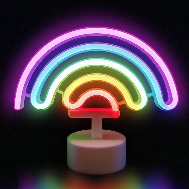 2 x Neon Sign LED Bar Night Light Desk Lamp
