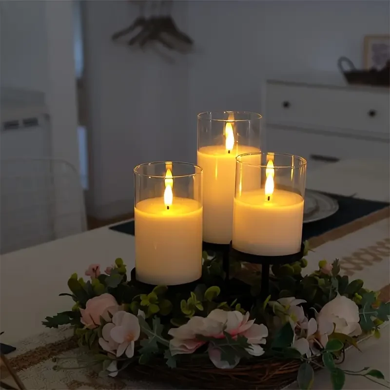 Remote-Controlled LED Flameless Candle Set