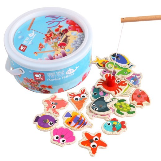 Ocean kitten fishing toy
