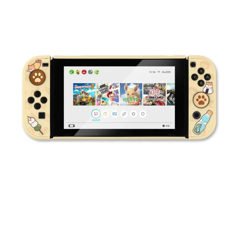 Sea Otter Switch Protective Shell PC Hard Cover Back Grip Housing NS Lite Controller Case Box For Nintendo Switch Accessories
