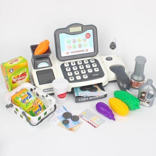 Cartoon supermarket cash register toy
