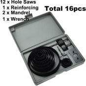 16pcs Hole Saw Kit