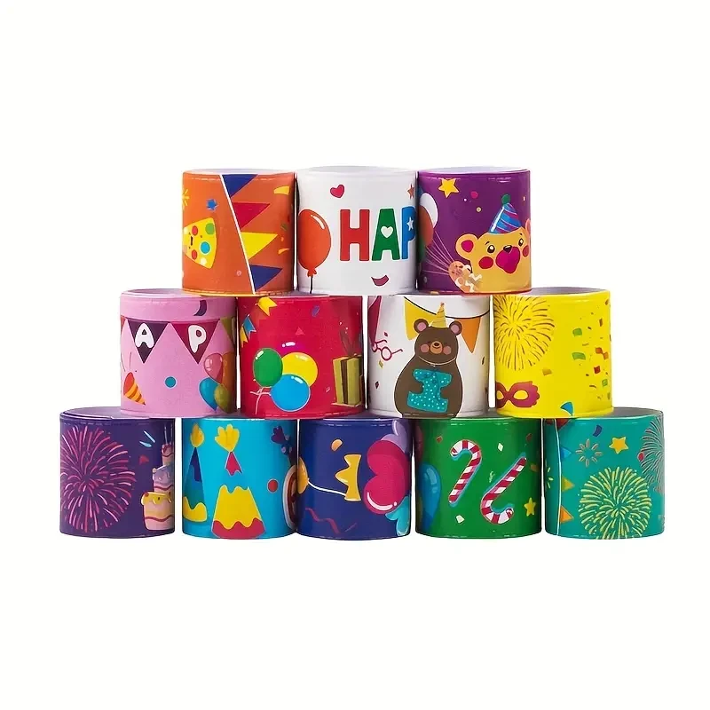 24pcs Birthday Clap Bracelets