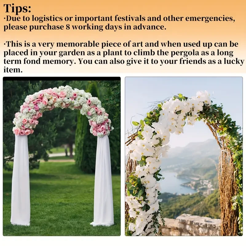 Elegant White Metal Wedding Arch Stand