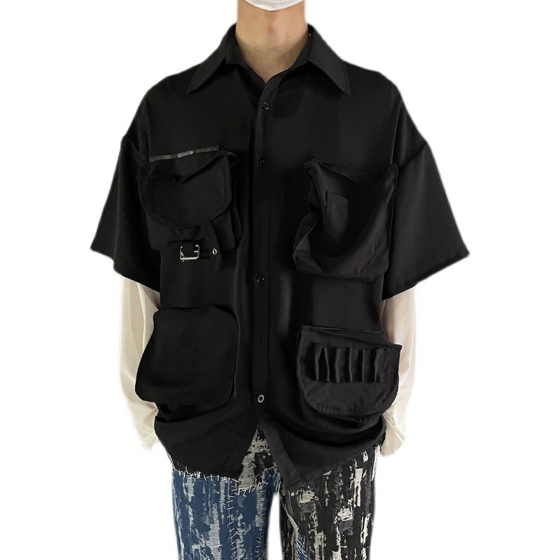 Short-Sleeved Thin Loose Casual Shirt