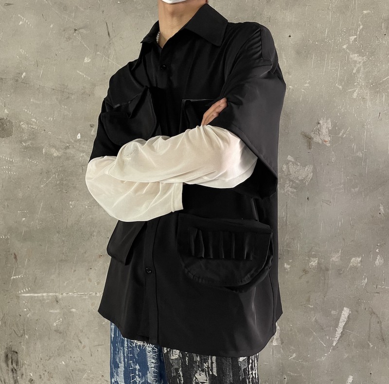 Short-Sleeved Thin Loose Casual Shirt