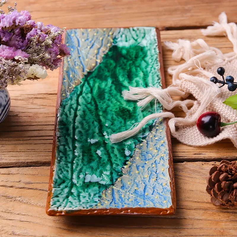 Ceramic Tableware Heavy Industry Hand-painted Sushi Plate
