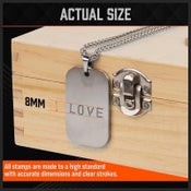 Number and Letter Metal Stamping Punch Kit