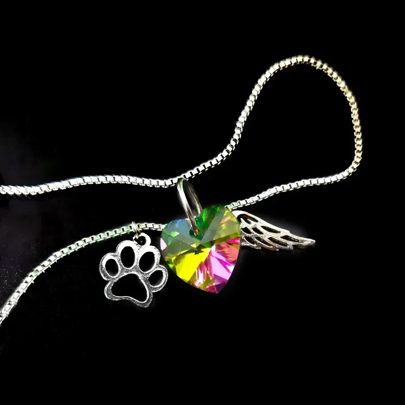 Love Tourmaline Crystal Pendant Necklace