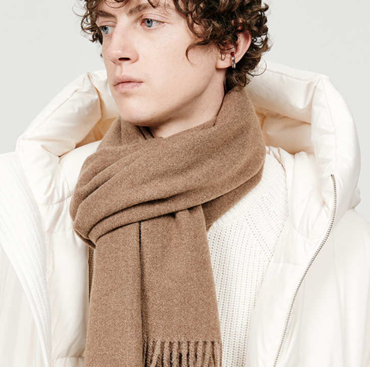 Solid Color Fringed Long Scarf Multi Color Skin Friendly Warmth