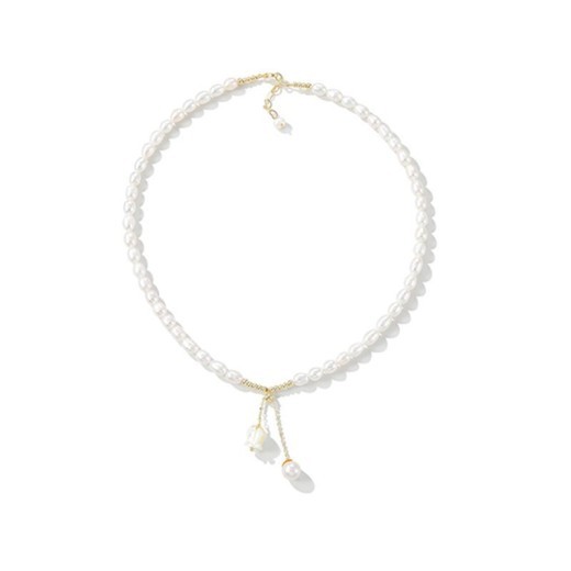 Women's Fashion Pearl Rose Necklace
