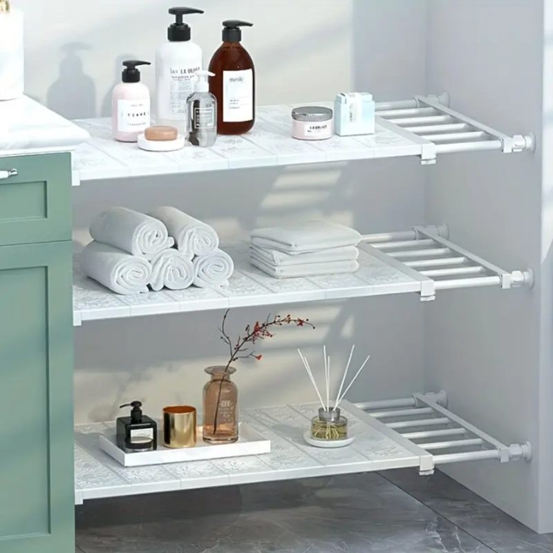 Expandable Storage Rack Closet Organiser 46-75cm