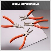4pcs 7" Circlip Pliers Set Internal External Bent Straight Snap