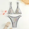 Women's Floral Print Bikini Set - Stylish Split Swimsuit