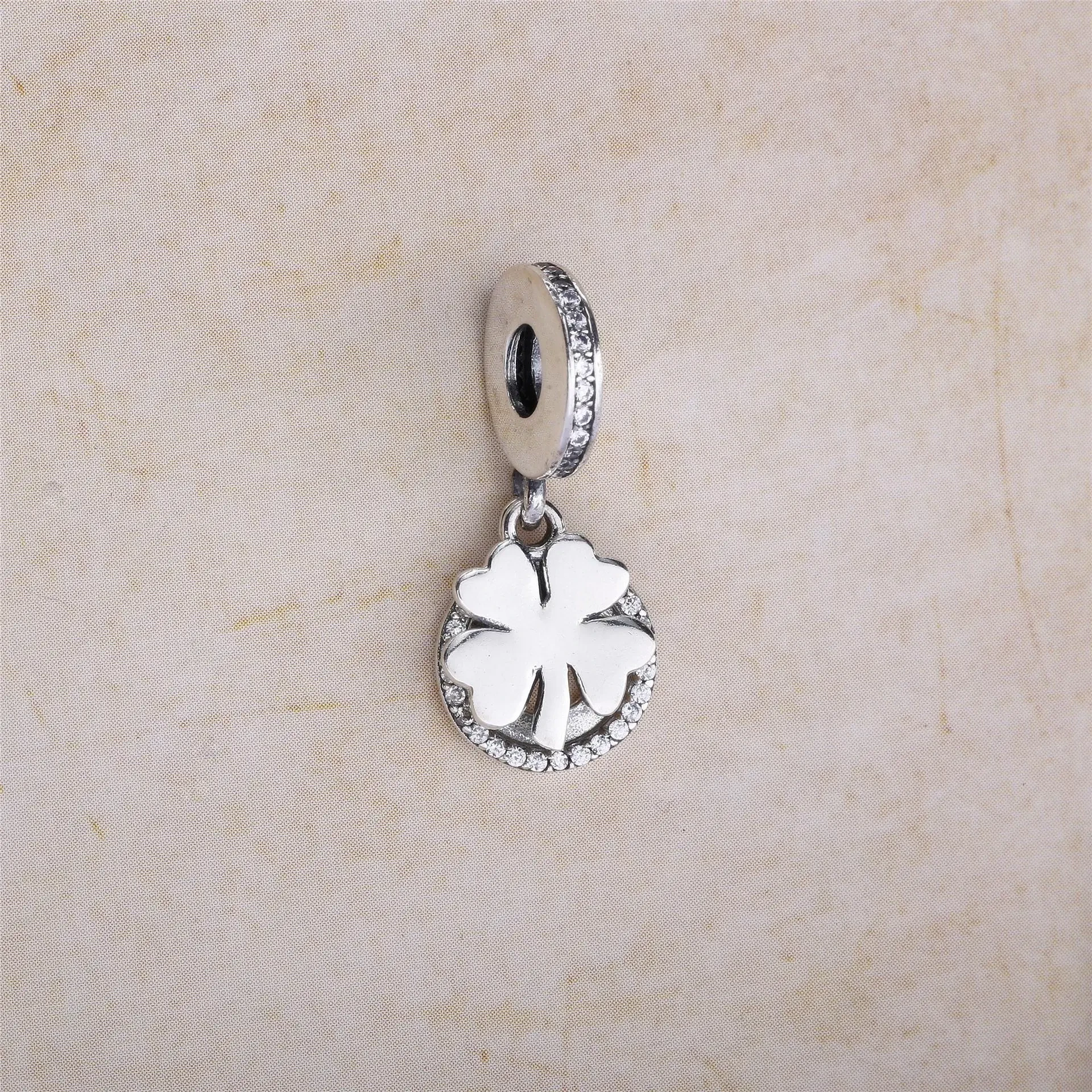 Four-leaf clover pendant charm