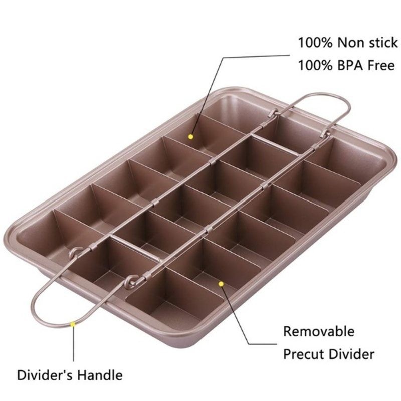 Brownie Baking Pan Quick Release Cake Mold