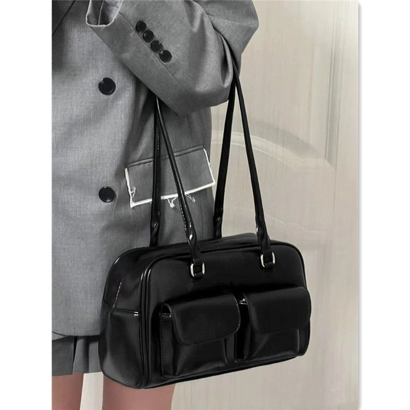 Women's Bag Retro College Large Capacity Casual Tote Bag