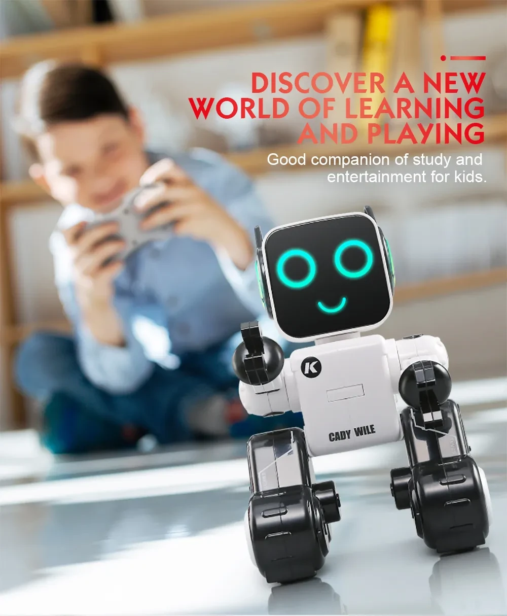 Red Intelligent Remote Control Robot
