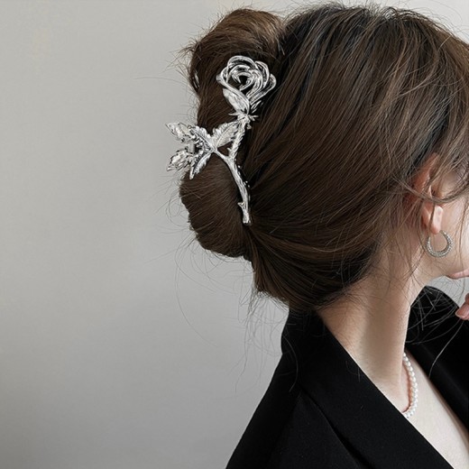 Women's Cool Style Metal Rose Hair Clip
