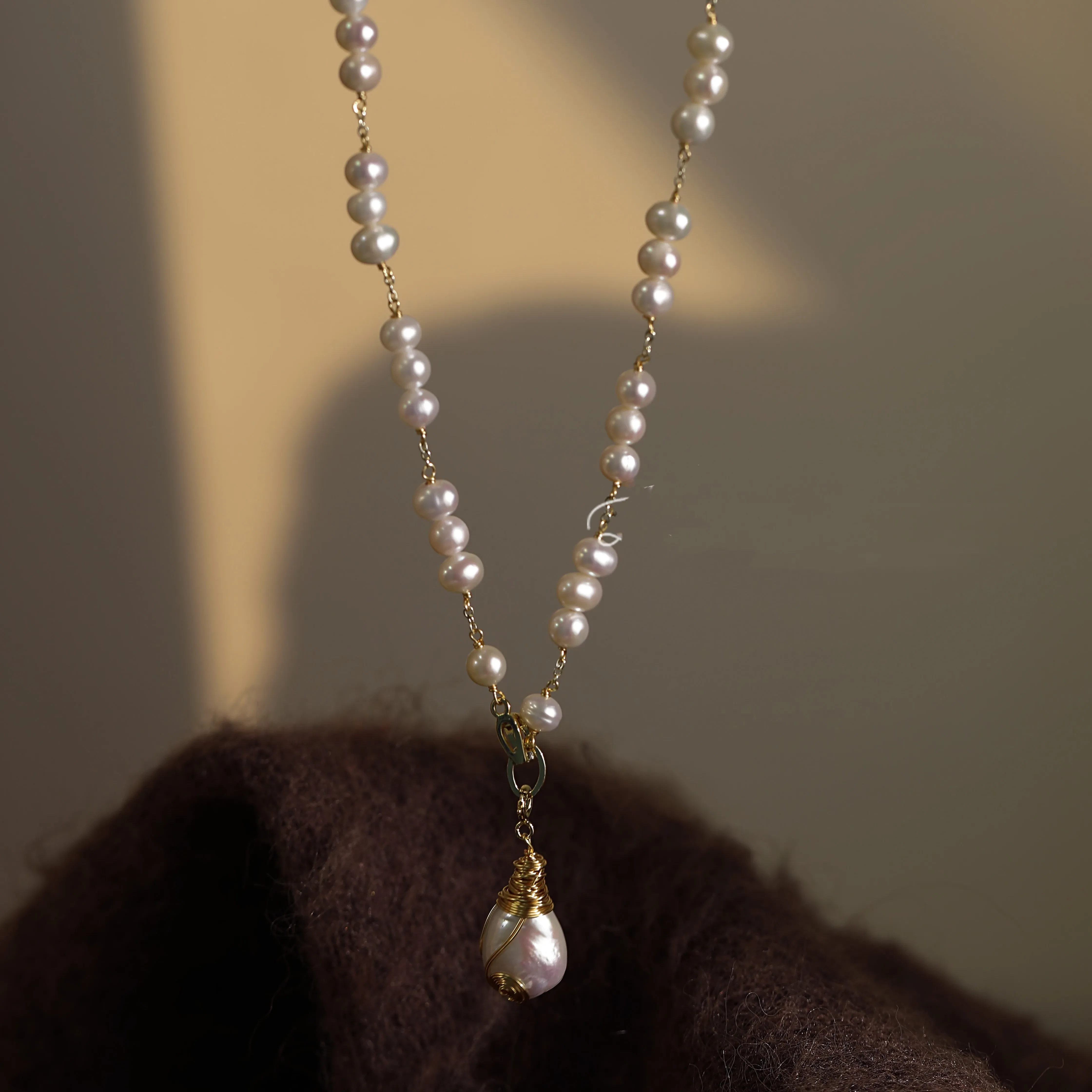 Freshwater Shaped Baroque Pearl Pendant