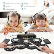 Portable Digital Electronic Roll Up Drum Set + Drumsticks
