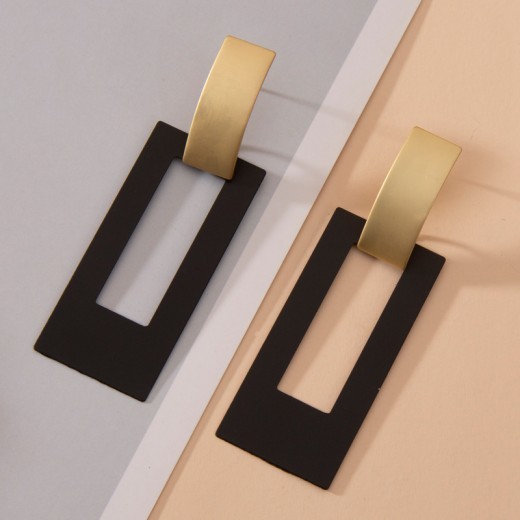 Ins Style Simple Geometric Long Earrings Europe and America