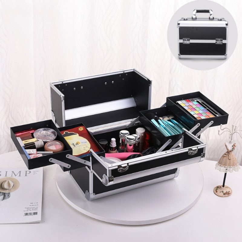 Makeup Case Cosmetic Silver