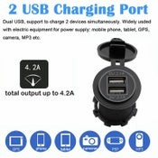 Dual USB Car Charger Socket Power Adapter