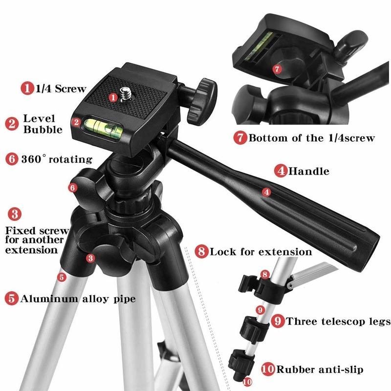 Phone Camera Tripod Mobile iPhone Samsung Tripod