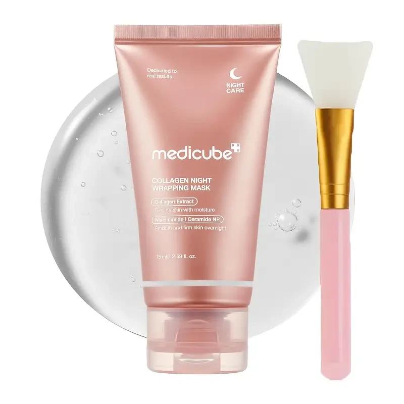 Medicube Collagen Overnight Mask Set with Applicator Brush