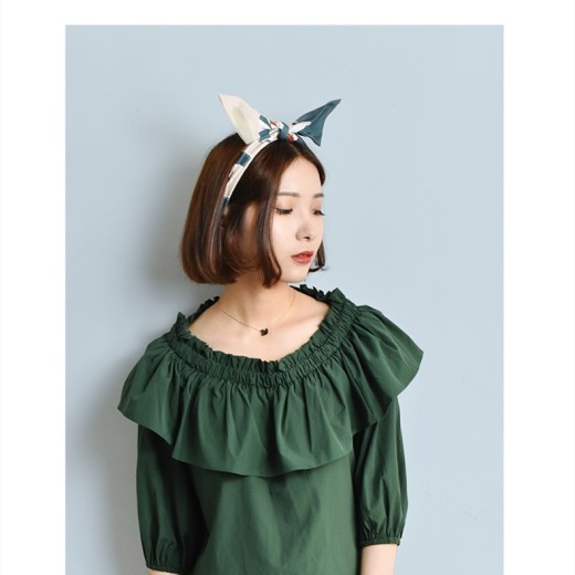 Japanese wide hair band turban