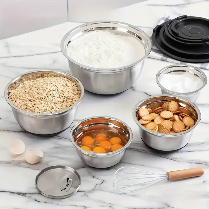 YUHUPHYLLIC 8pcs Mixing Bowl Set