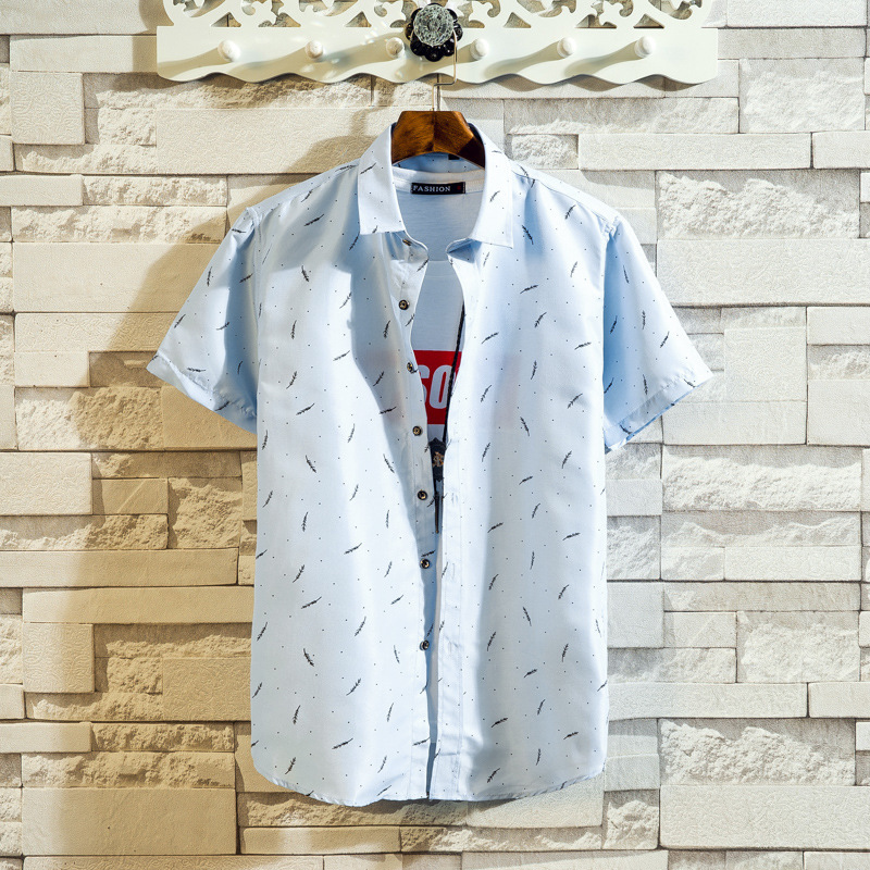 Men's printed outdoor hawaiian print shirt