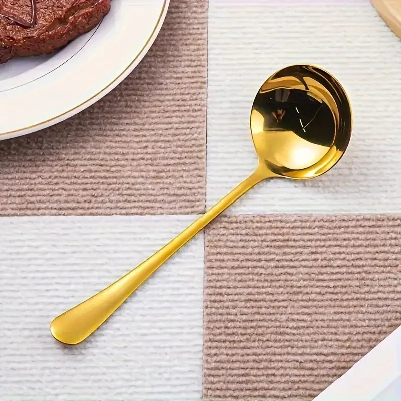 WONGIRL 9pcs Luxury Golden Stainless Steel Kitchen Utensil Set