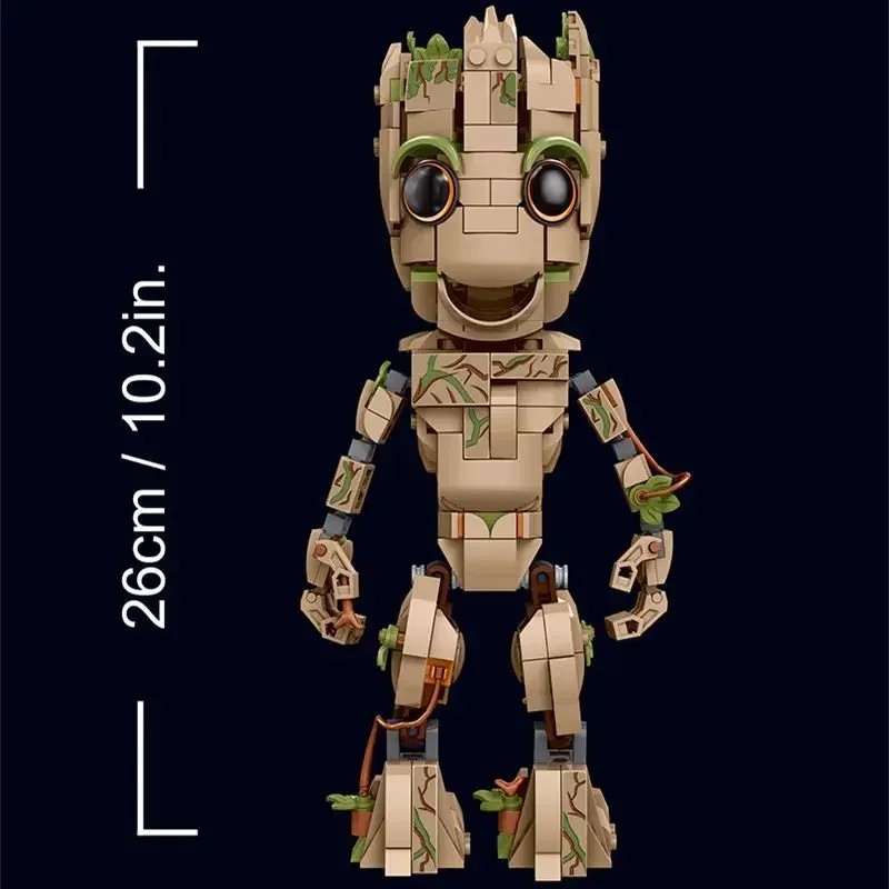 Marvel Groot Little Treeman Puzzle - Cute Cartoon Building Blocks Toy