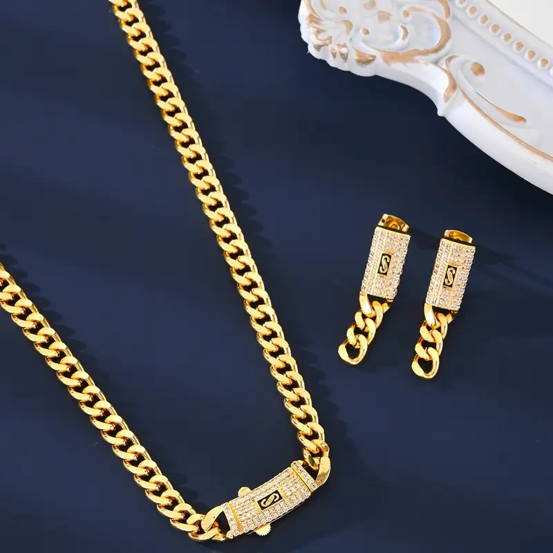 5pcs/set Fashionable Zirconia Earrings