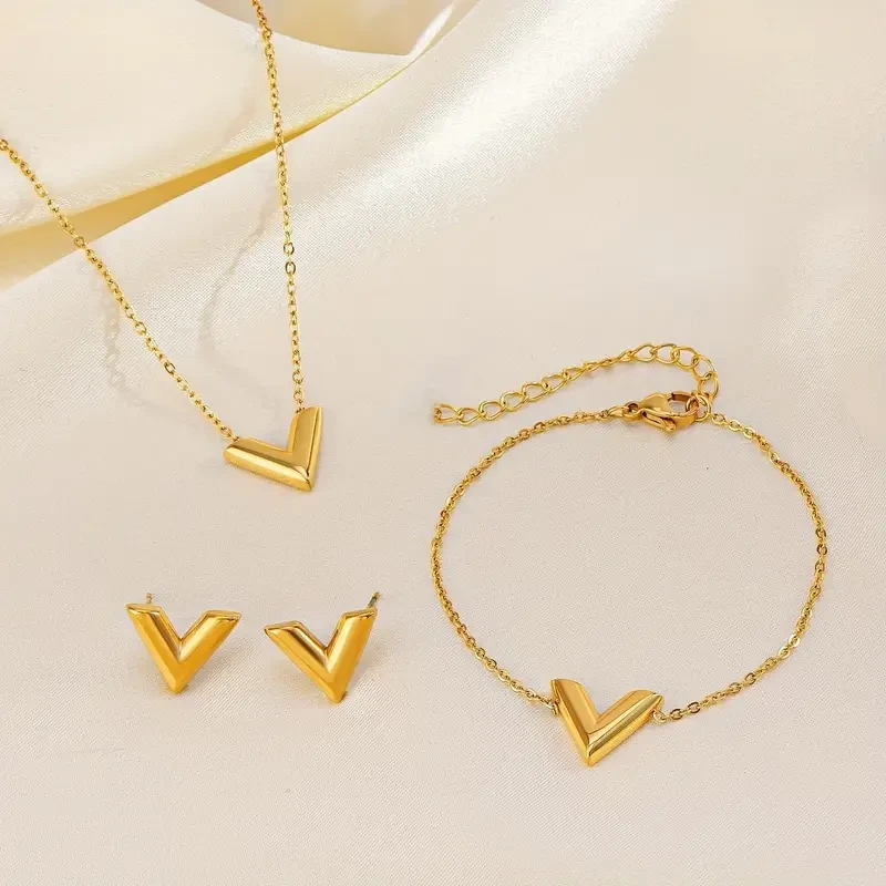 SENLANSP Women'S Jewelry Set, 4pcs