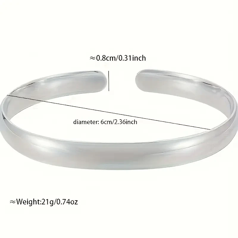 Elegant 925 Pure Silvery Bracelet - Hypoallergenic