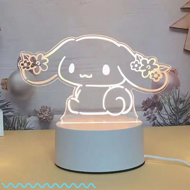 Hello Kitty Cinnamoroll Cartoon Night Light - Creative Bedside Decoration