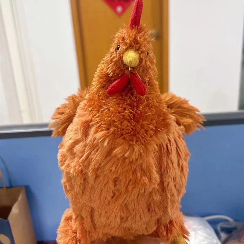 Cartoon Simulation Jeycat Hen Plush Rooster Doll