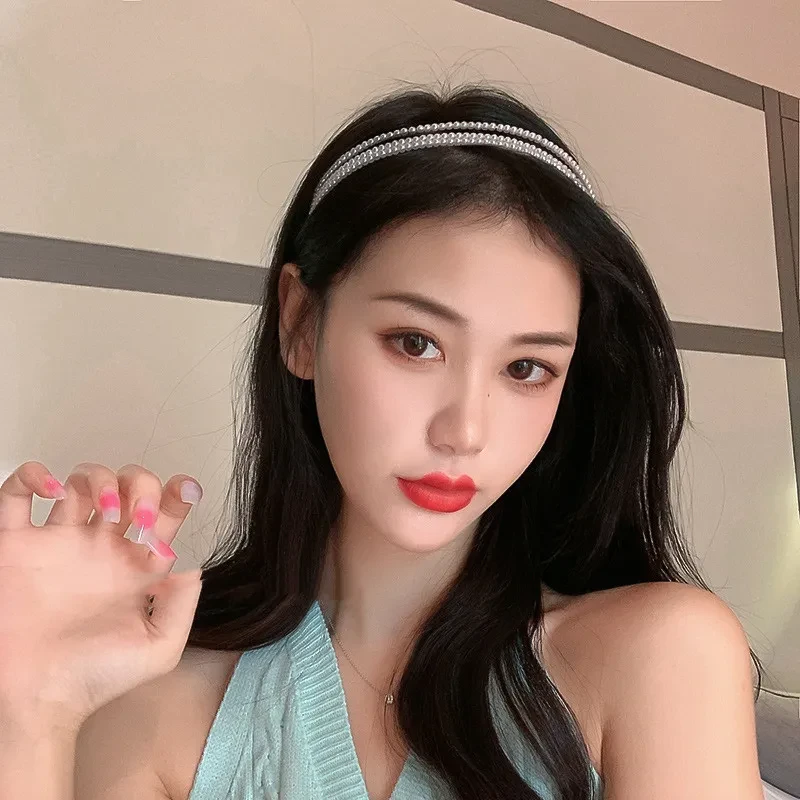 Korean Multi-layer Pearl Headband Is Elegant And Super Fairy Light