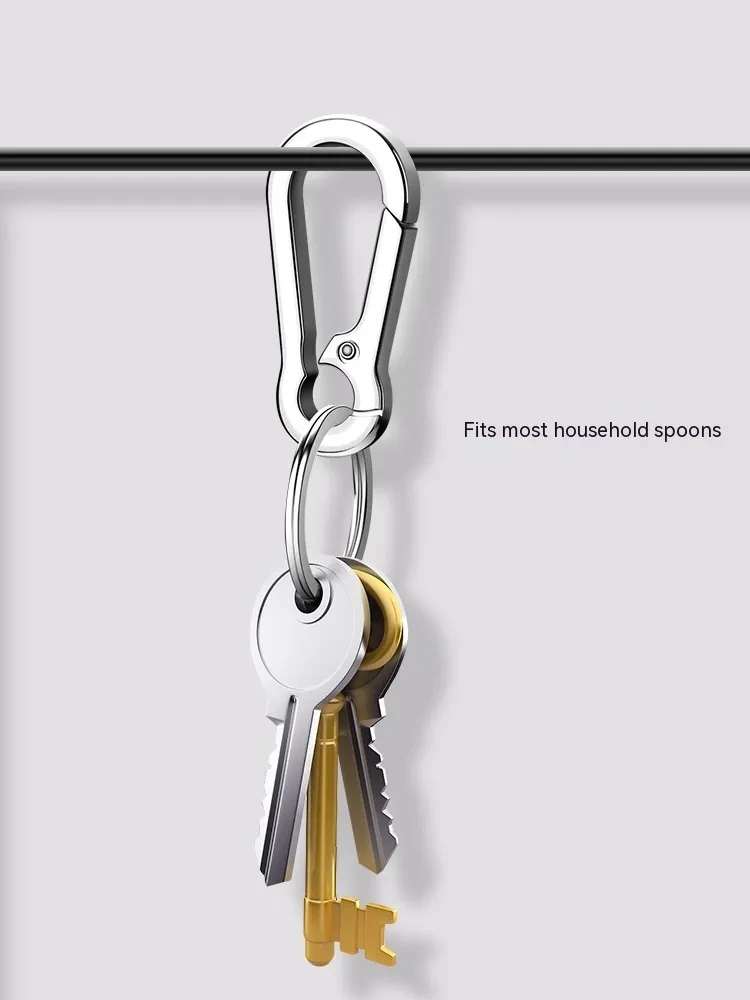 Man Waist Mounted Metal Anti-lost Keychain