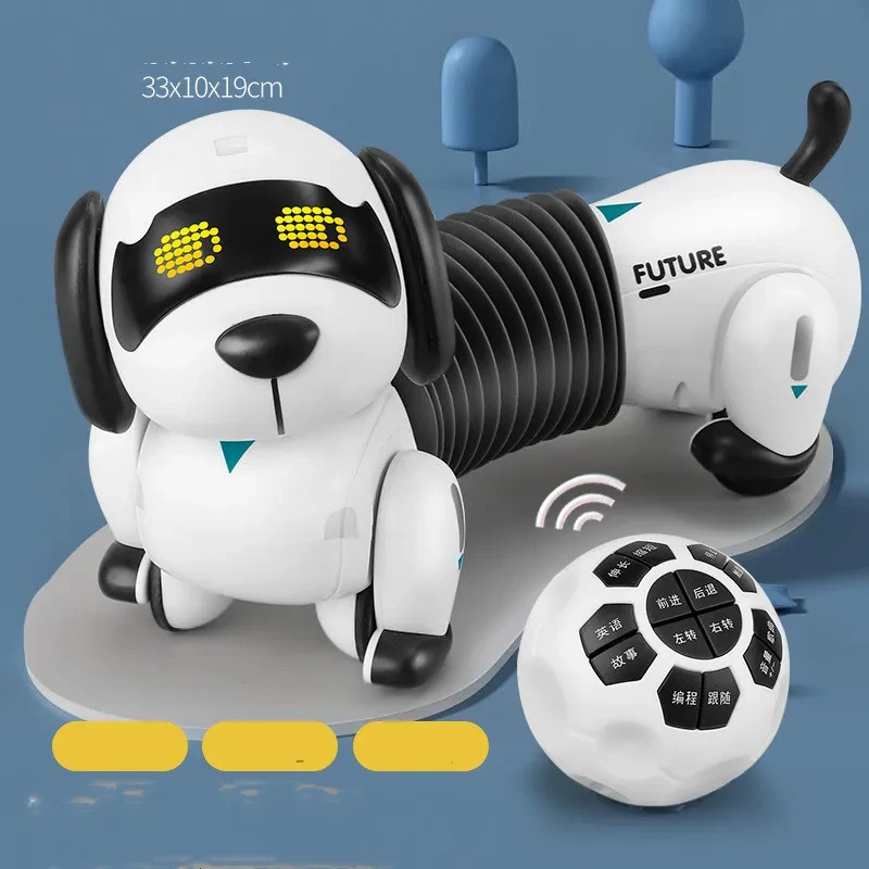 Simulation Robot Dog Retractable Stunt Children Toy Dog