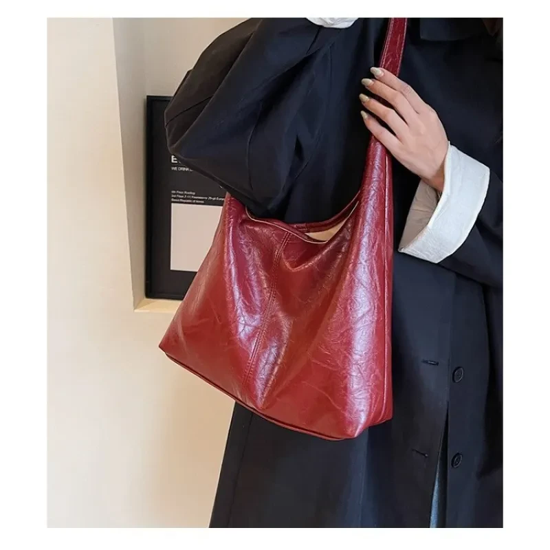 Fashion Womens Shoulder Bag Vintage Designer Large Capacity Casual Tote Bag