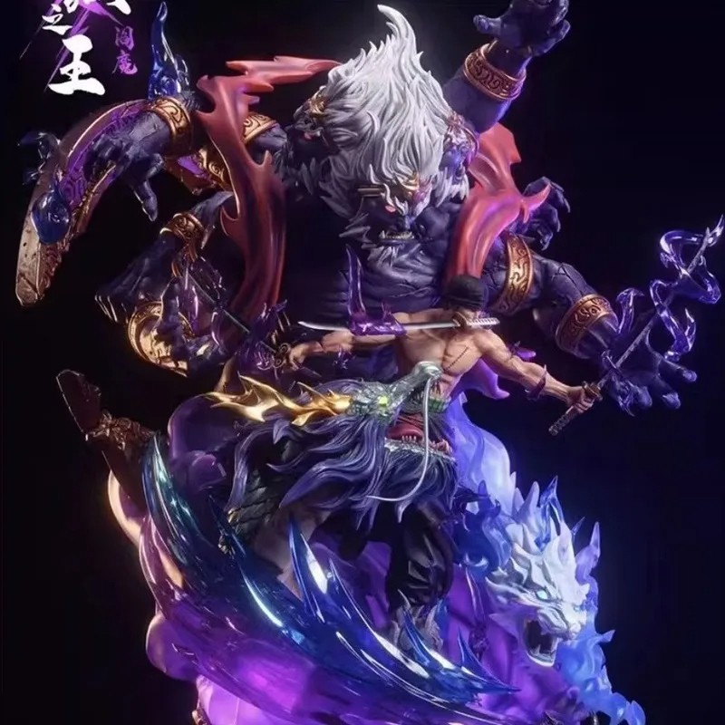 One Piece Anime Figure Lx Sauron Handmade King Hell Yan Mo Luo Luo Noah Model Statue