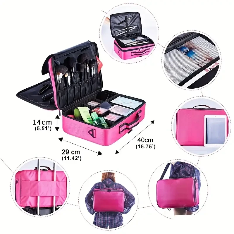 Deluxe Professional Convertible Makeup Bag