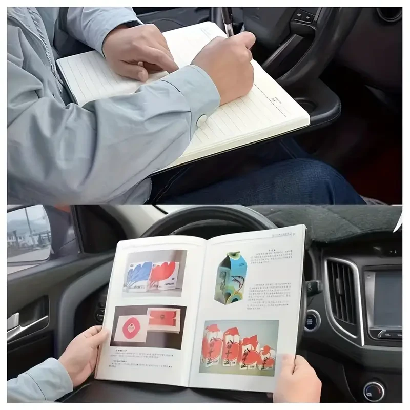 Premium Multifunction Car Steering Wheel Tray - Versatile Portable Table for Eating, Working & Storage - Perfect Workstation on Wheels