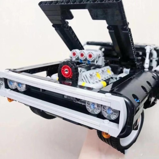 Children's puzzle assembled building block model car